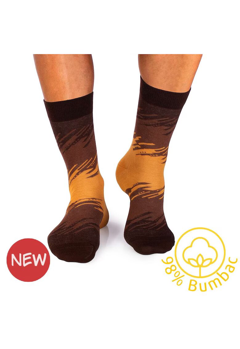 Pirin Hill Sosete cu 98% Bumbac Tuse Artistice - 43-46 EU - Maro