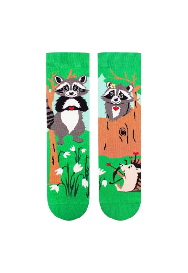 Pirin Hill Sosete din bumbac organic Arty Socks Ratoni Indragostiti
