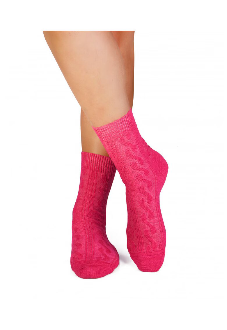 Pirin Hill Sosete groase din Lana Braid Fuchsia