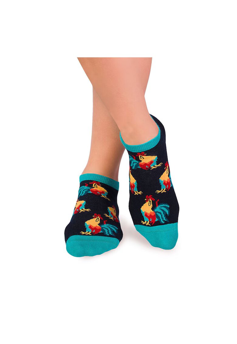 Pirin Hill Sosete scurte bumbac organic COLOUR COTTON Rooster Sneaker NAVY