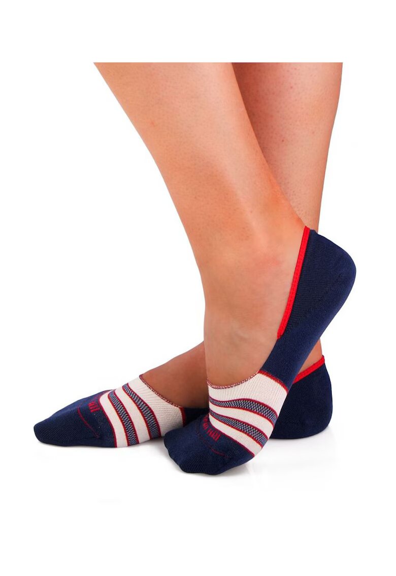 Pirin Hill Sosete tip talpici INVISIBLE ORGANIC SOCKS Lines Navy Blue