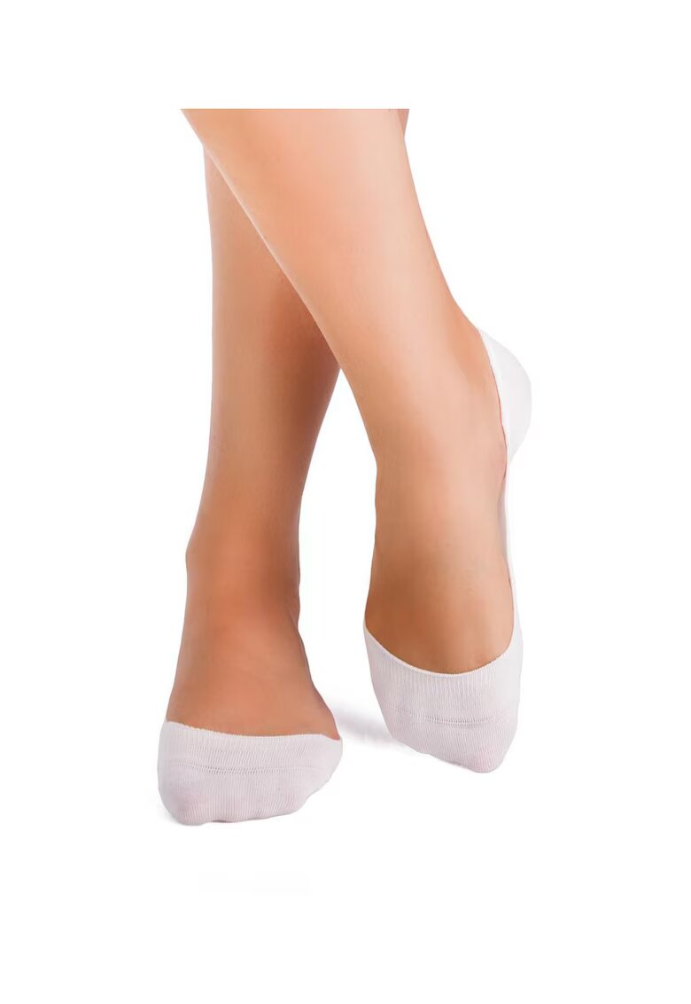Pirin Hill Sosete tip talpici SUPER INVISIBILE ORGANIC albe