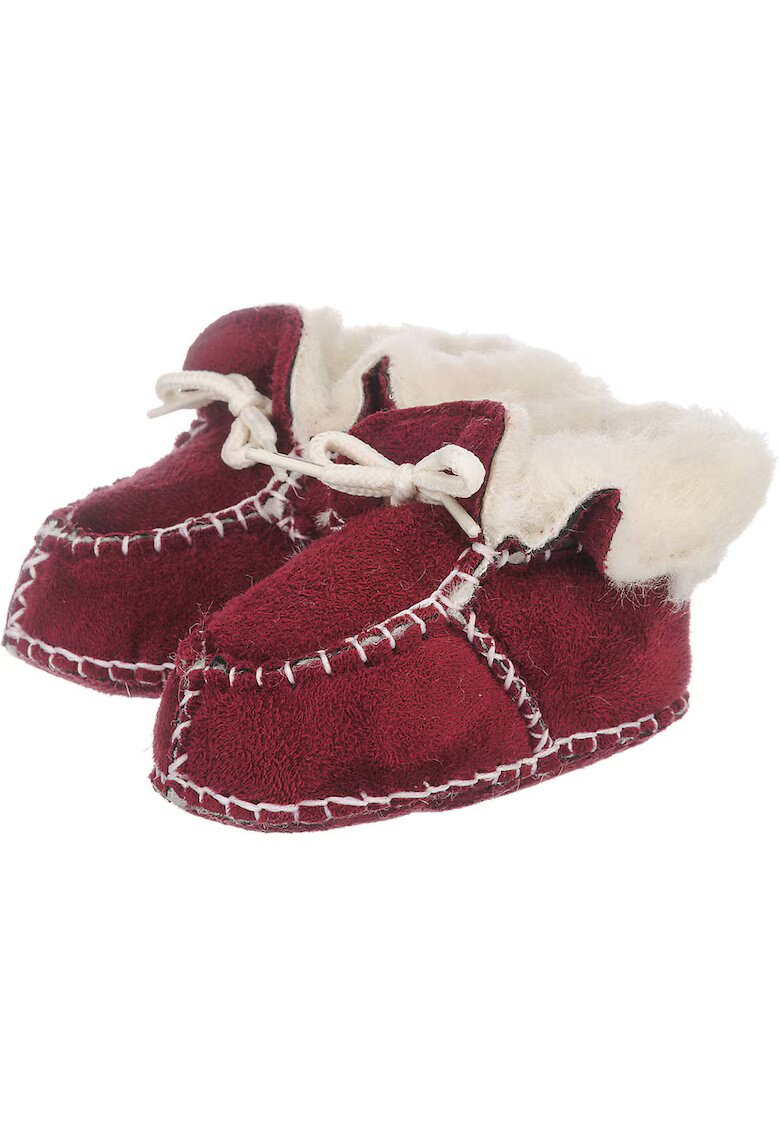 Playshoes Botosi copii Calzature - Bumbac/Lana - Rosu/Alb -