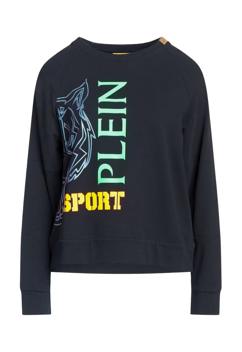 Plein Sport Bluza de trening din bumbac cu logo -