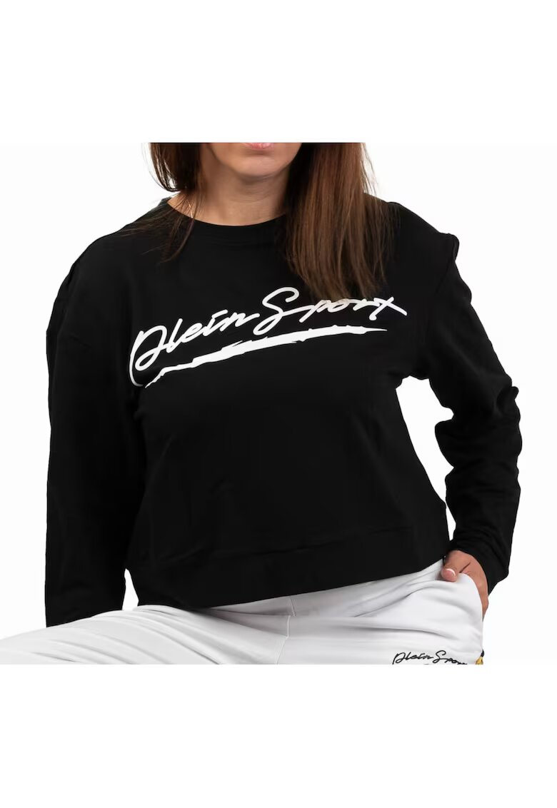 Plein Sport Bluzon crop cu imprimeu logo