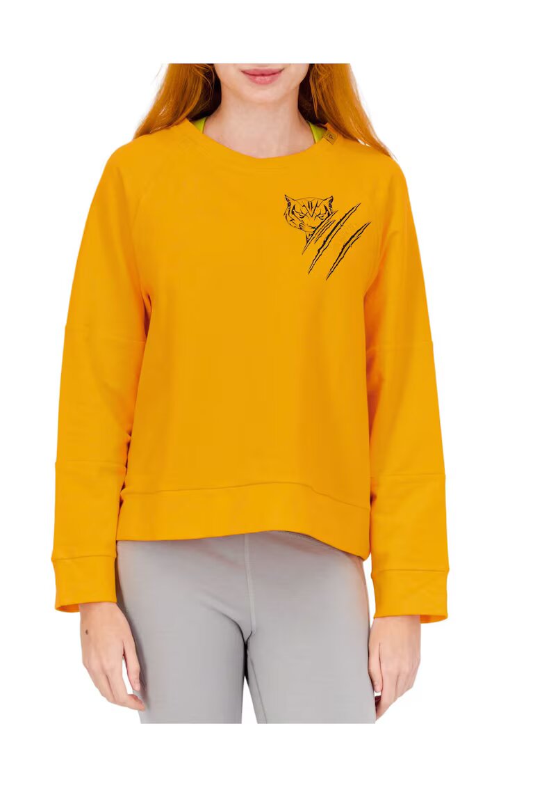 Plein Sport Hanorac dama oversize - bumbac/elastan - galben -
