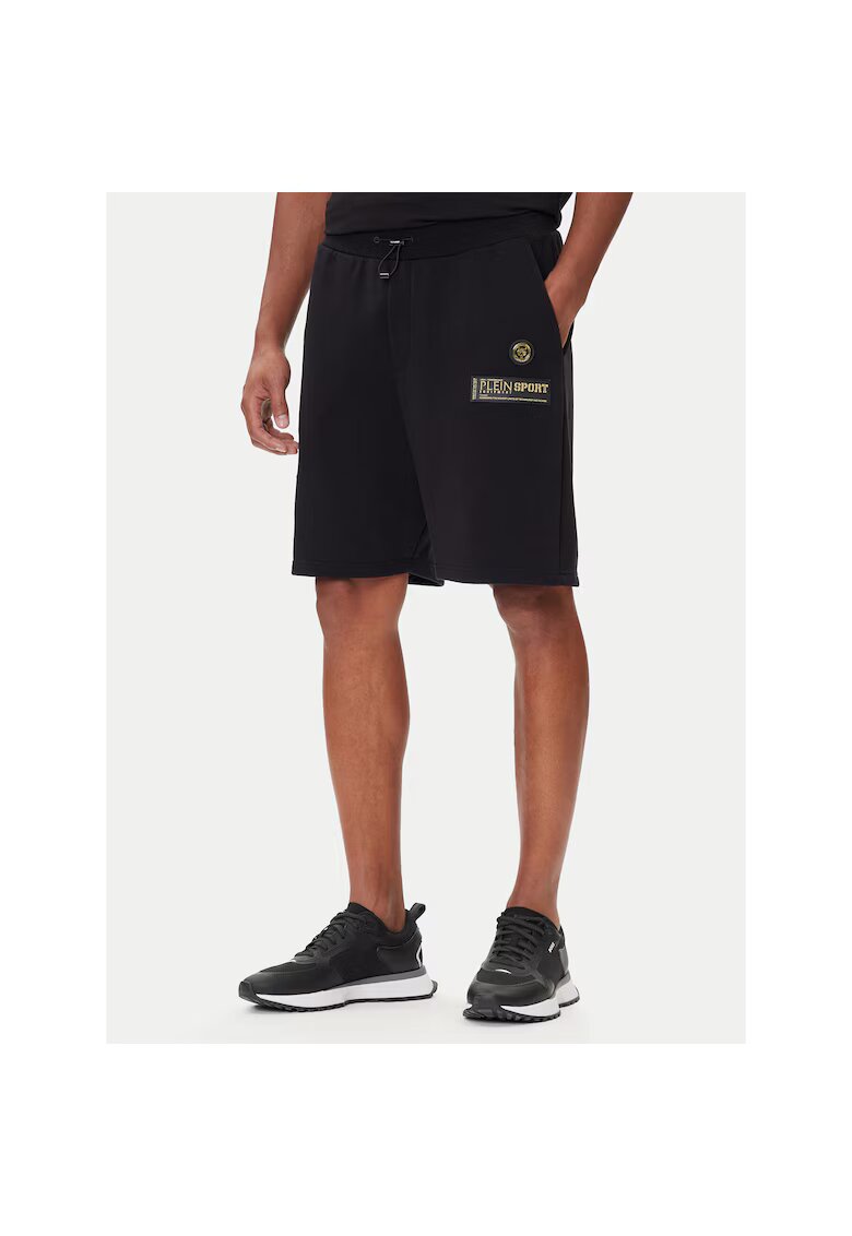Plein Sport Pantaloni sport barbati negru - respirabil -