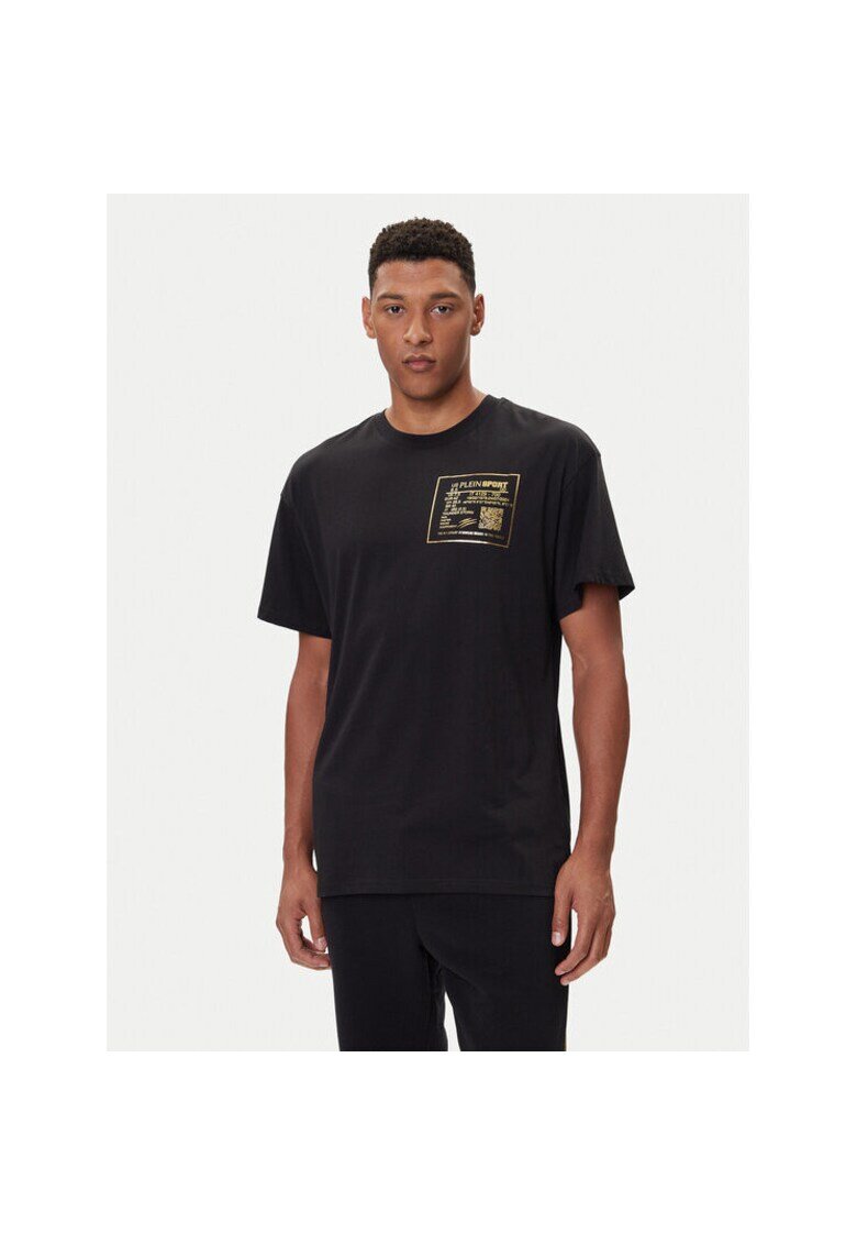Plein Sport Tricou barbati negru - bumbac