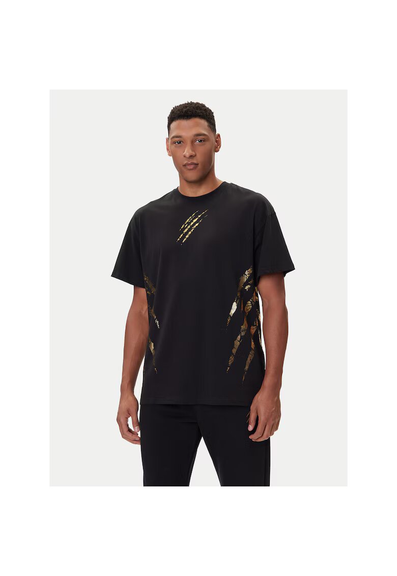 Plein Sport Tricou sport barbati negru - bumbac - lifestyle