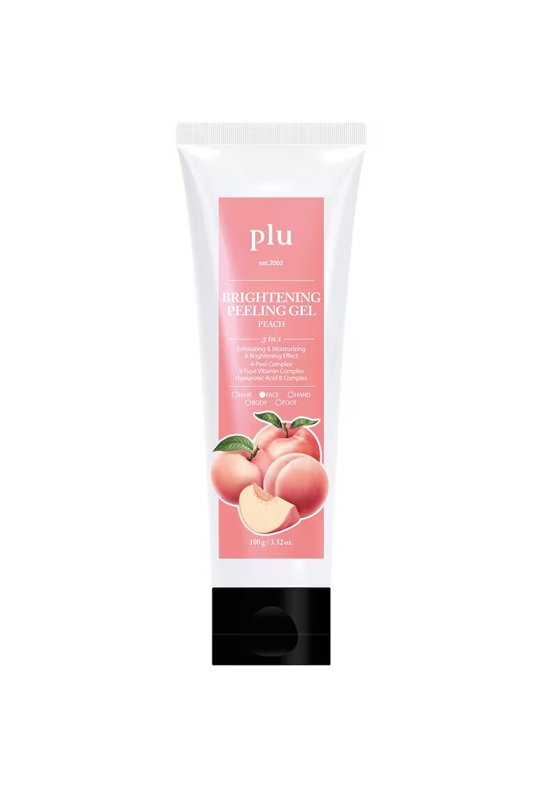PLU Brightening Peeling Gel Exfoliant cu ulei de peirsica 100 gr