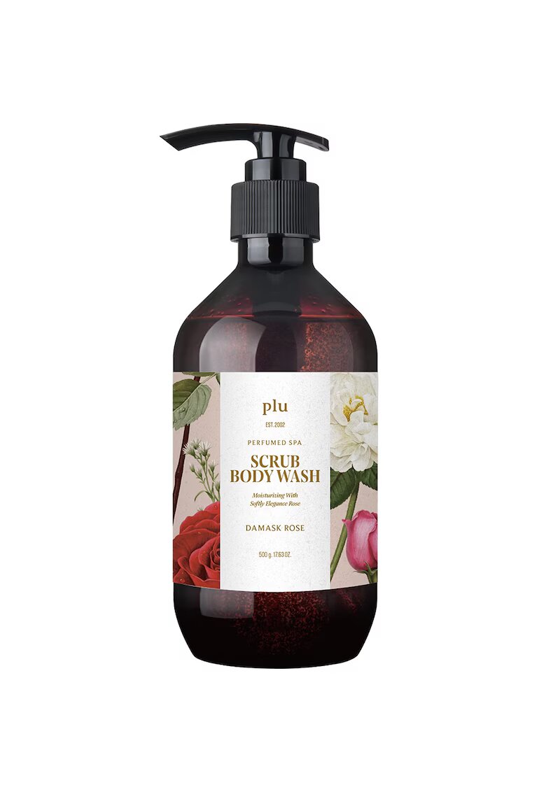 PLU Perfumed Spa Damask Rose Gel de dus exfoliant 500 gr
