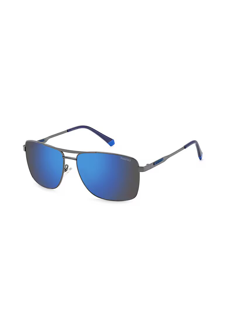 Polaroid Ochelari de soare aviator cu lentile-oglinda polarizate