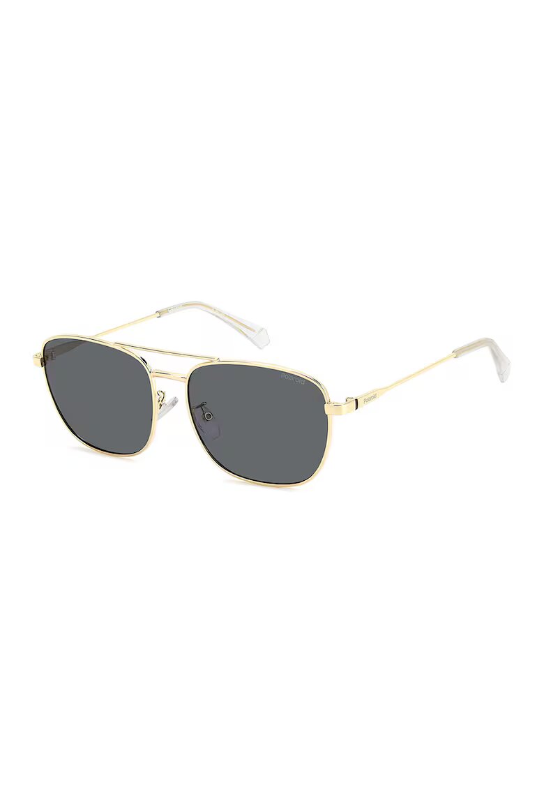 Polaroid Ochelari de soare aviator cu lentile polarizate - Auriu/Gri antracit