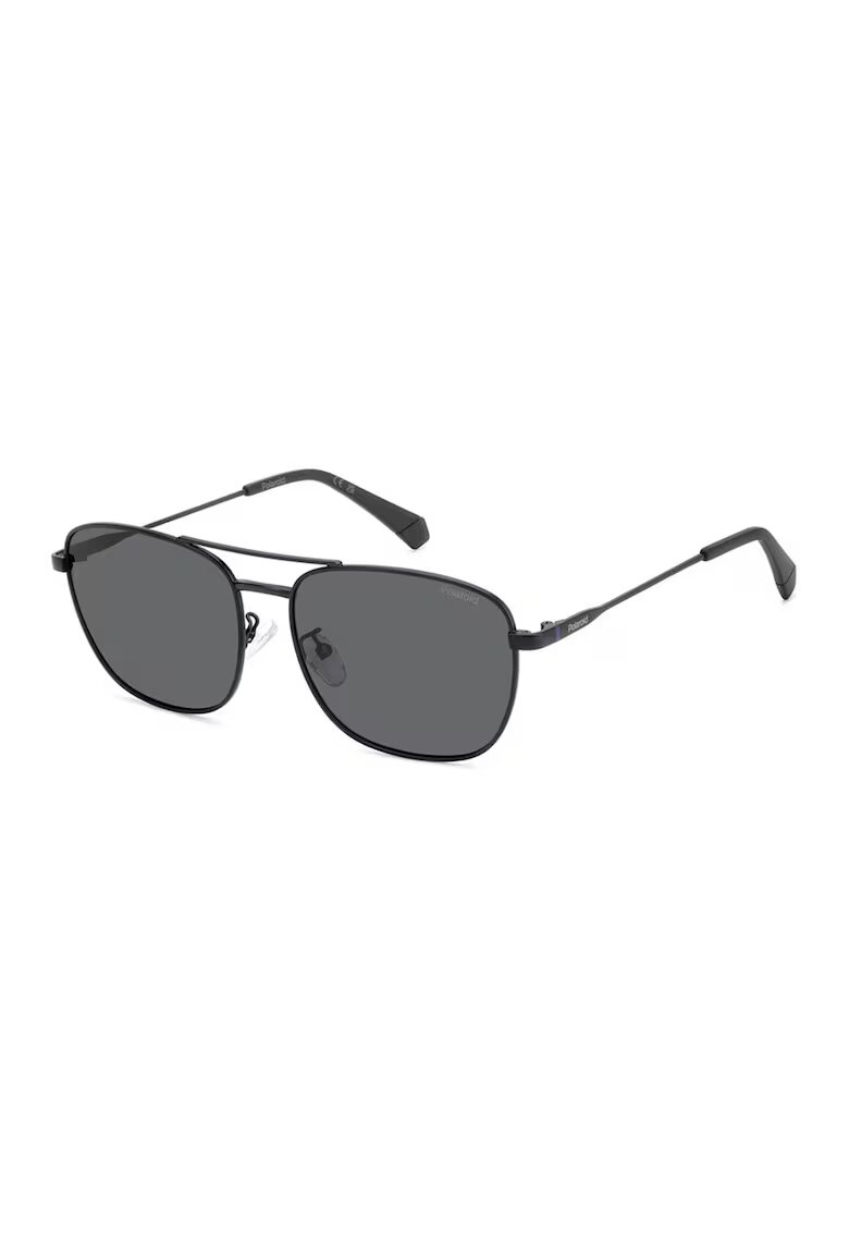 Polaroid Ochelari de soare aviator cu lentile polarizate - Negru/Gri antracit