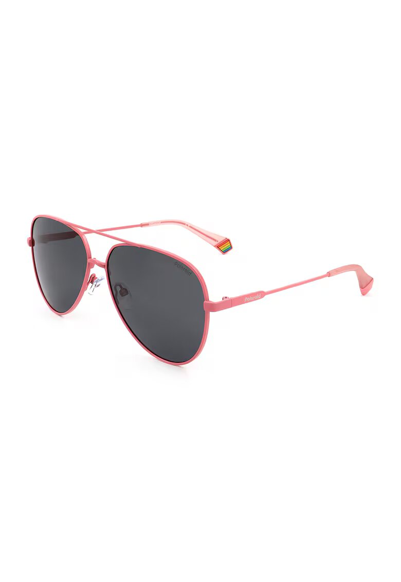Polaroid Ochelari de soare aviator unisex cu lentile polarizate - Coral