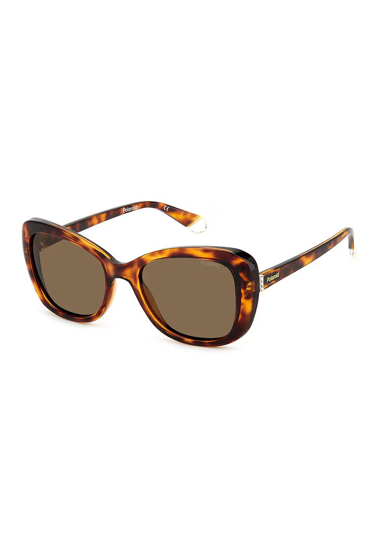 Polaroid Ochelari de soare butterfly cu lentile uni - Maro/Galben
