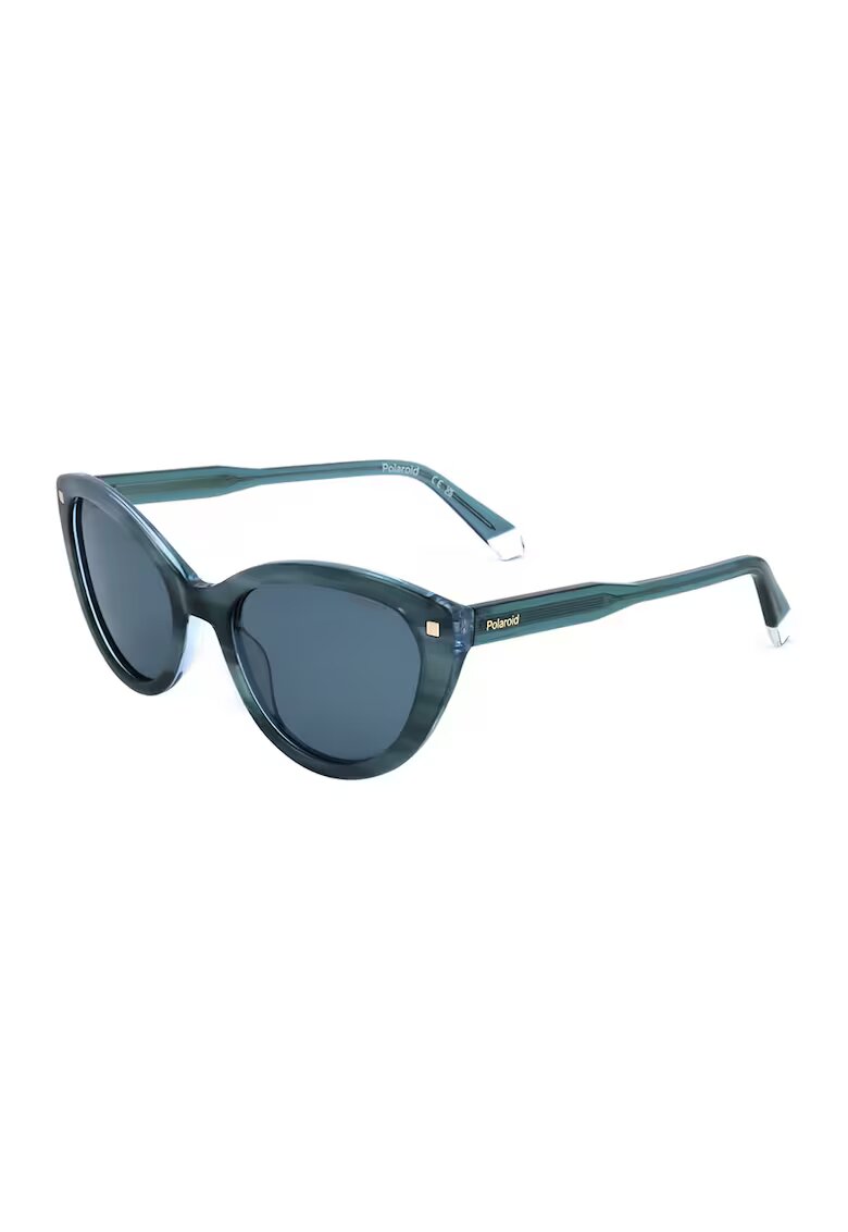 Polaroid Ochelari de soare cat-eye cu lentile polarizate - Albastru petrol