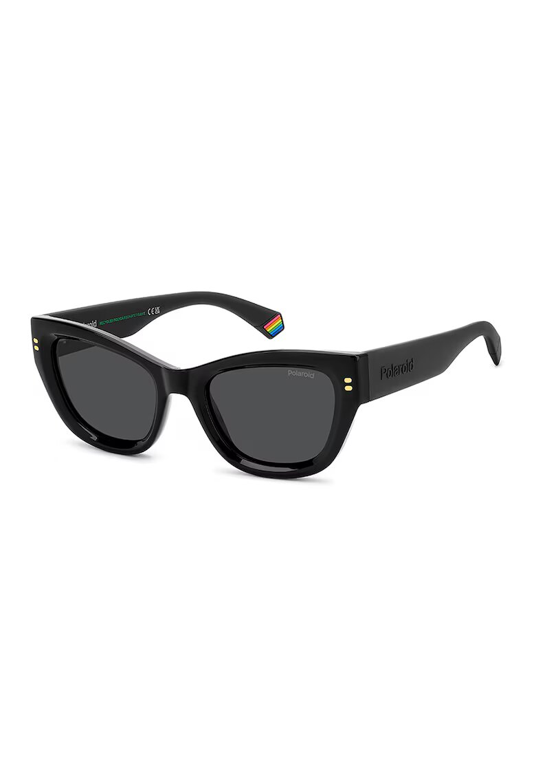 Polaroid Ochelari de soare cat-eye cu lentile polarizate - Negru