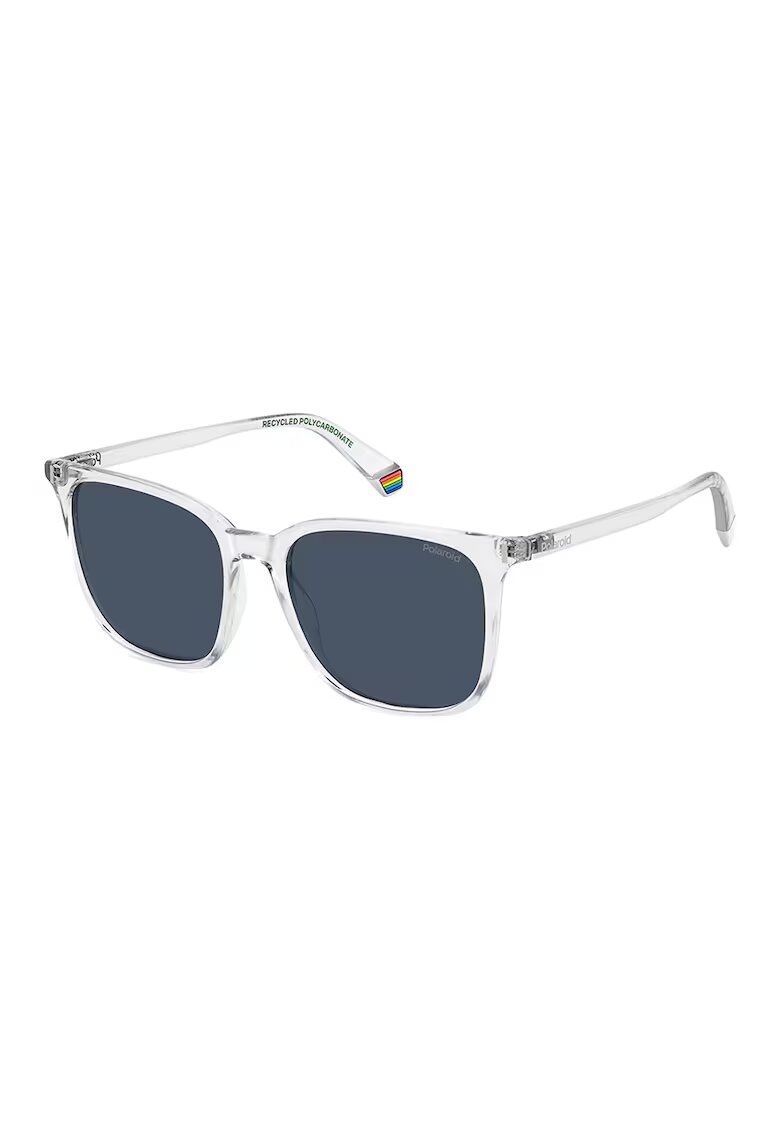 Polaroid Ochelari de soare patrati cu lentile polarizate - Transparent
