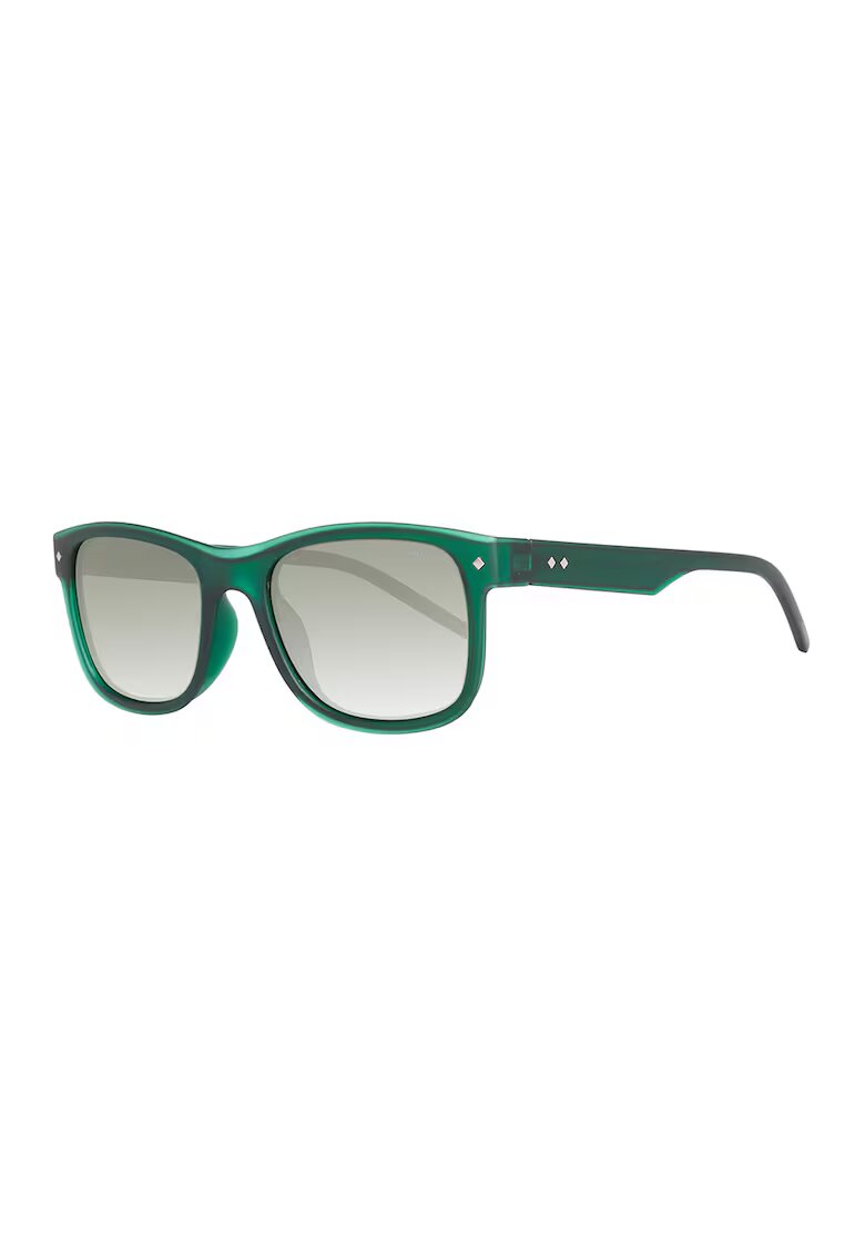 Polaroid Ochelari de soare patrati cu lentile polarizate - Verde inchis