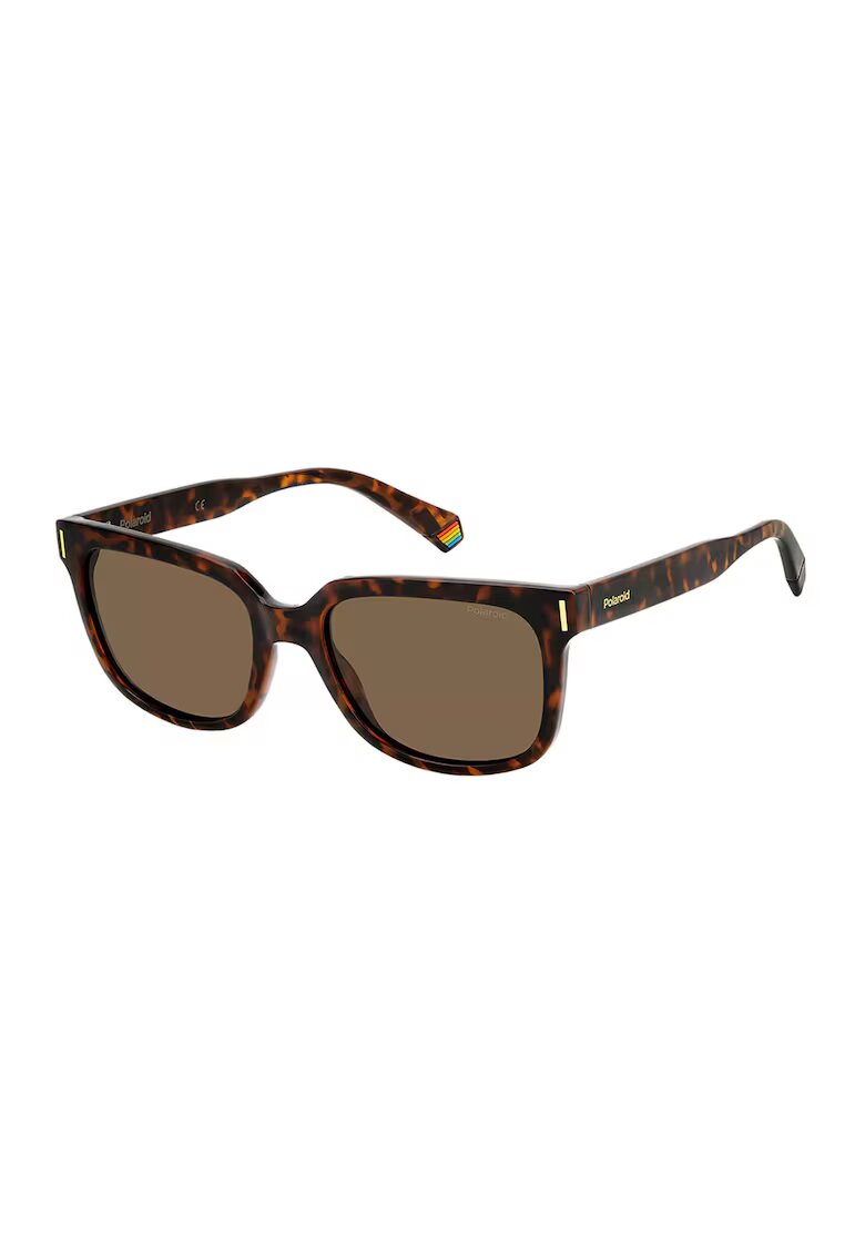 Polaroid Ochelari de soare patrati cu model unisex - Maro
