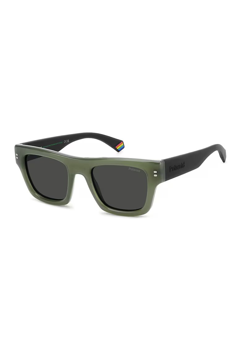 Polaroid Ochelari de soare patrati - Kaki inchis/Verde sparanghel