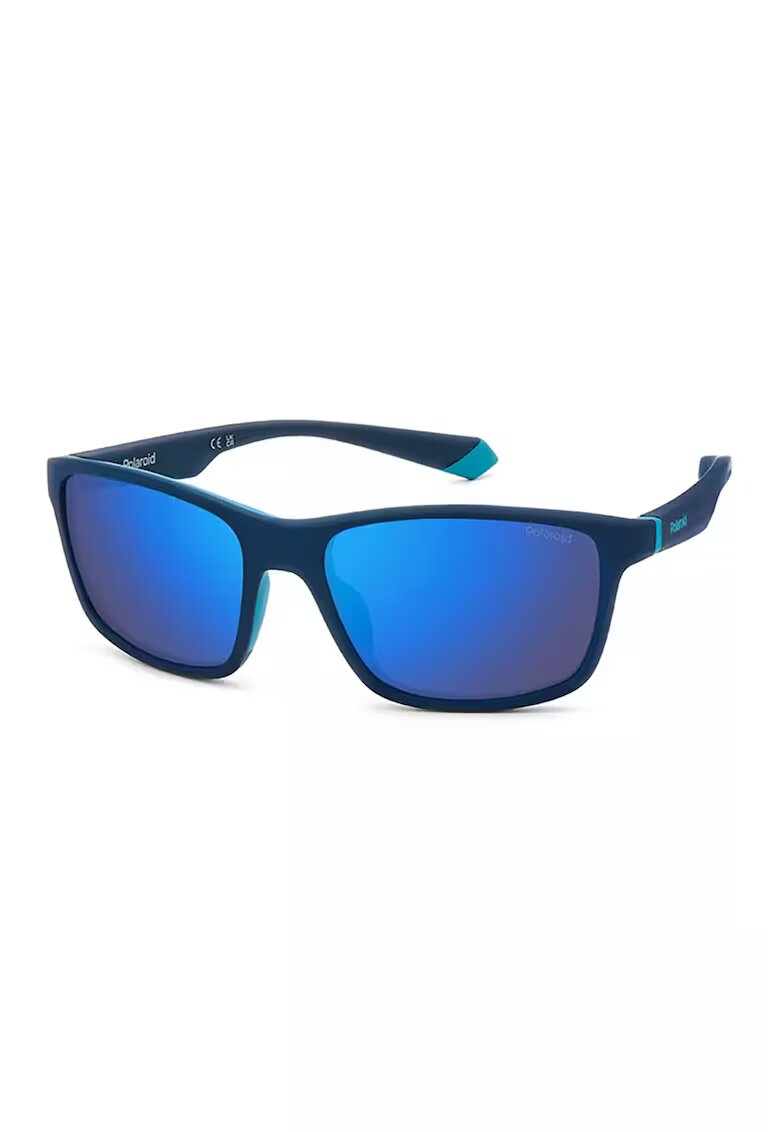 Polaroid Ochelari de soare polarizati cu lentile uni - inchis - Albastru inchis