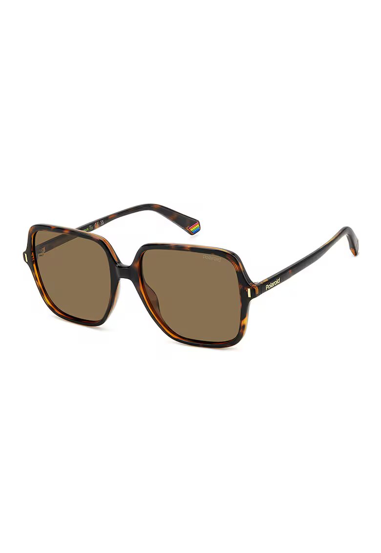 Polaroid Ochelari de soare polarizati cu rama cu model tortoise