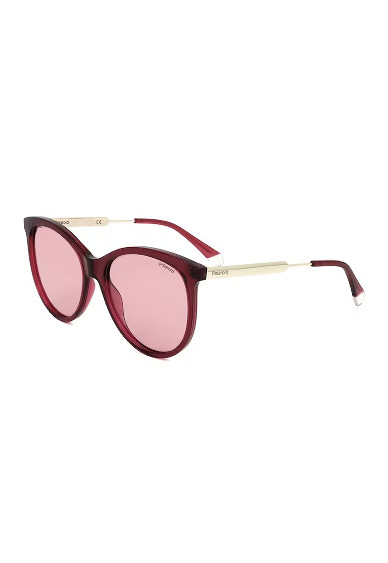Polaroid Ochelari de soare rotunzi cu lentile polarizate - Auriu