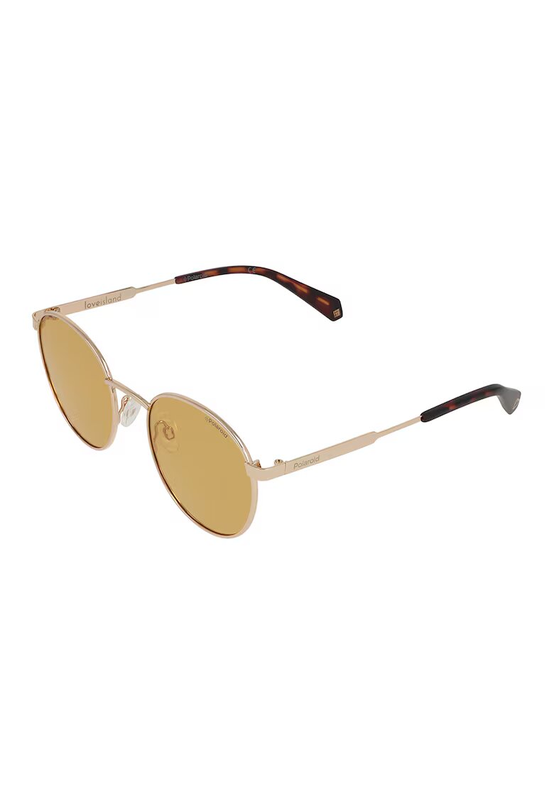 Polaroid Ochelari de soare rotunzi unisex polarizati - 467945 - Maro/Auriu rose