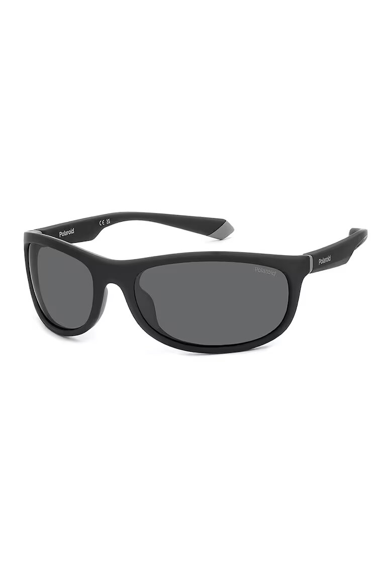 Polaroid Ochelari de soare shield unisex polarizati - Negru stins