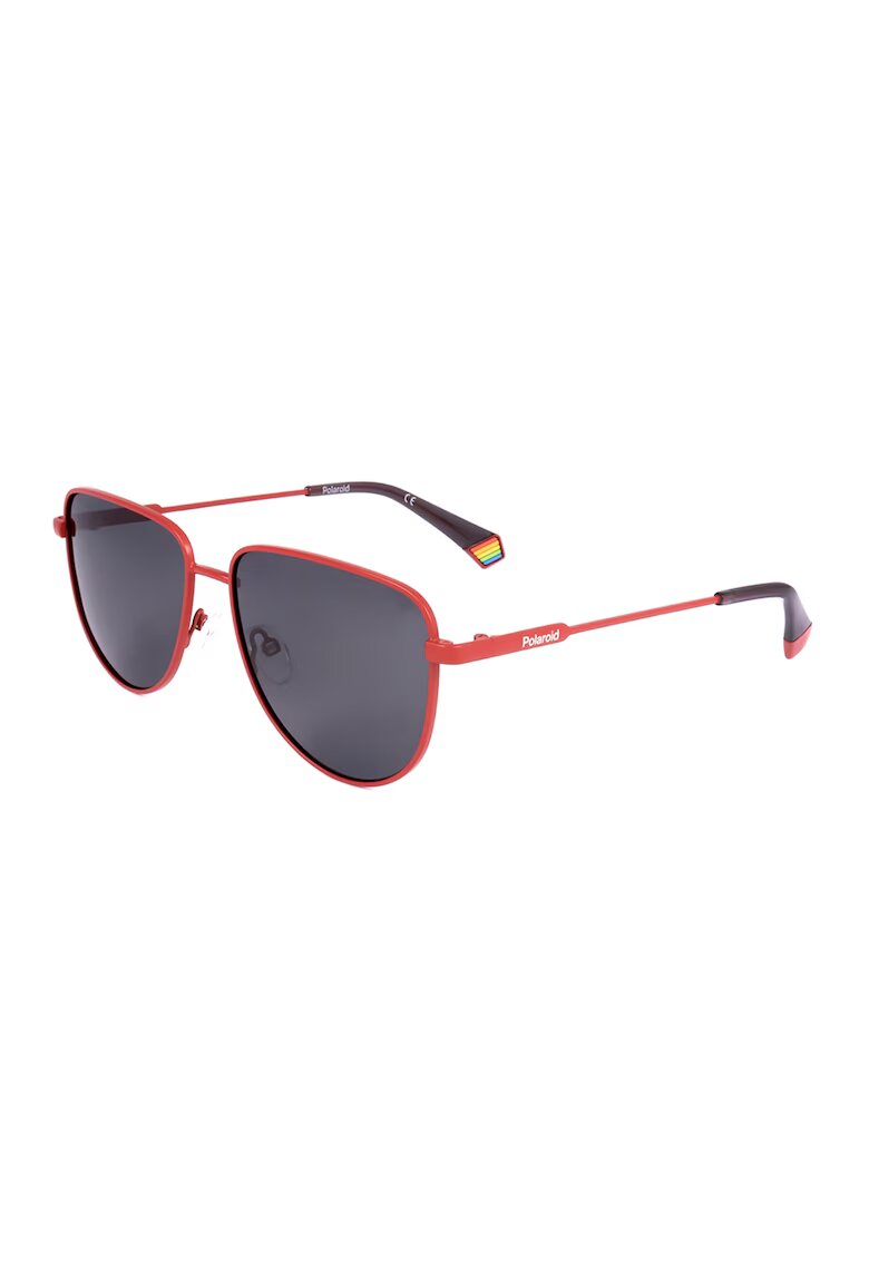 Polaroid Ochelari de soare unisex cu lentile polarizate - Rosu