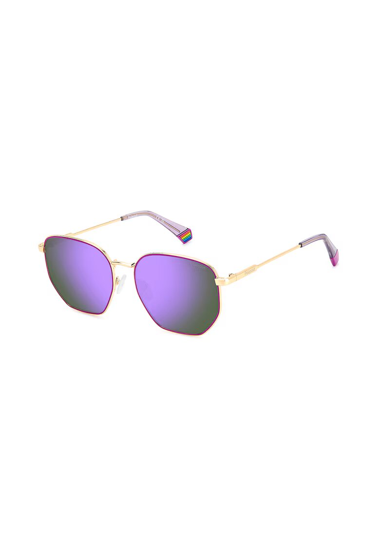 Polaroid Ochelari de soare unisex polarizati cu lentile-oglinda