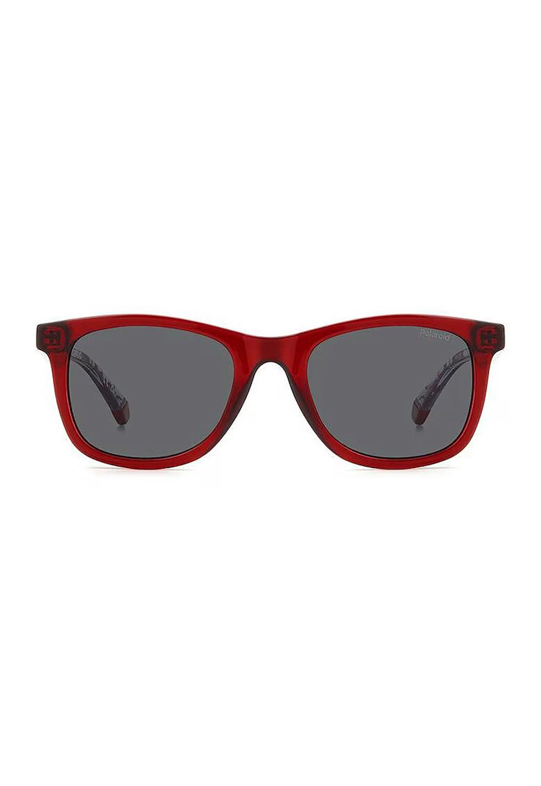 Polaroid Ochelari de soare wayfarer cu lentile uni - Rosu inchis