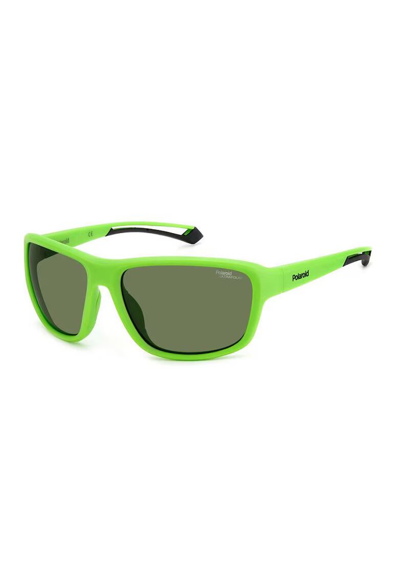 Polaroid Ochelari de soare wrap - unisex cu lentile polarizate - Verde electric
