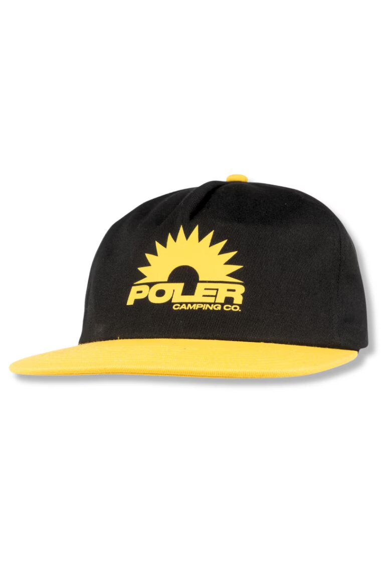 Poler Sapca barbati Horizon - neagra/galben - material bumbac - dimensiune universala
