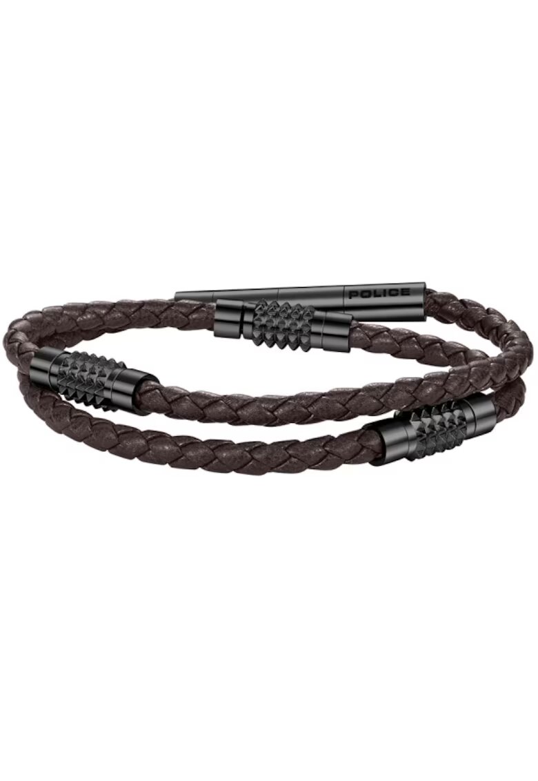 Police Bratara Kingpins piele PEAGB0005429 - Negru - Maro