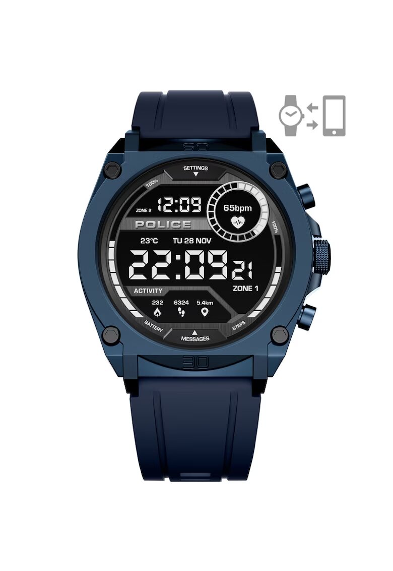 Police Ceas barbatesc PEIUN0000103 Quartz Albastru