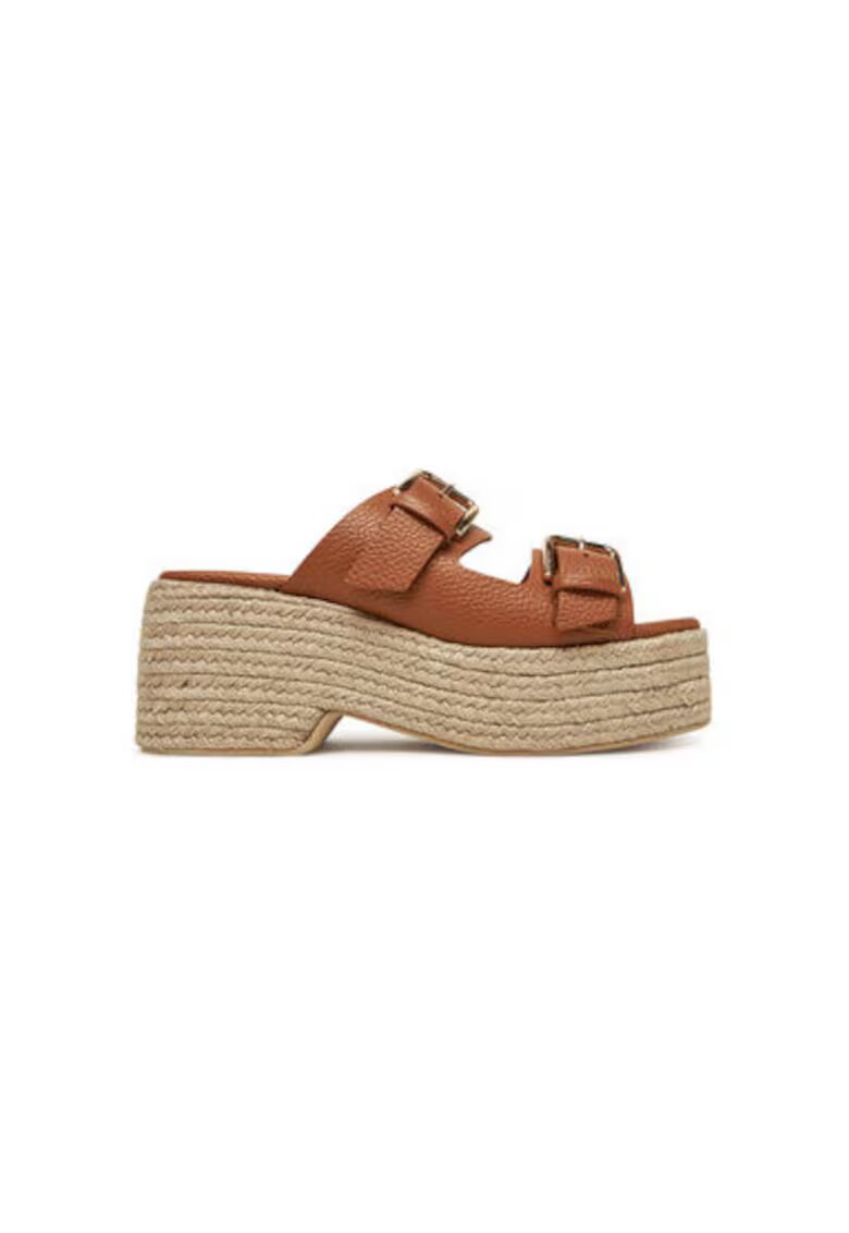 Pollini Espadrile dama SA28268I0MTD0230 - Piele naturala - Maro