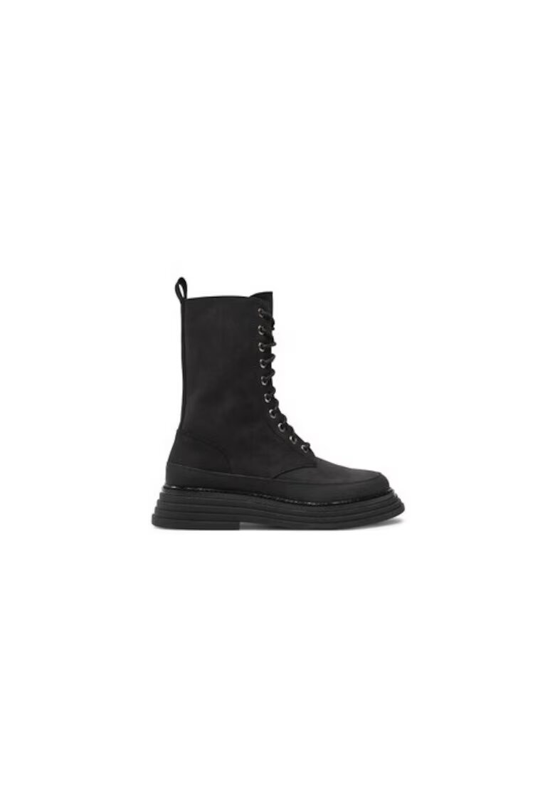 Pollini Ghete dama 304508172 - Piele naturala - Negru - Negru
