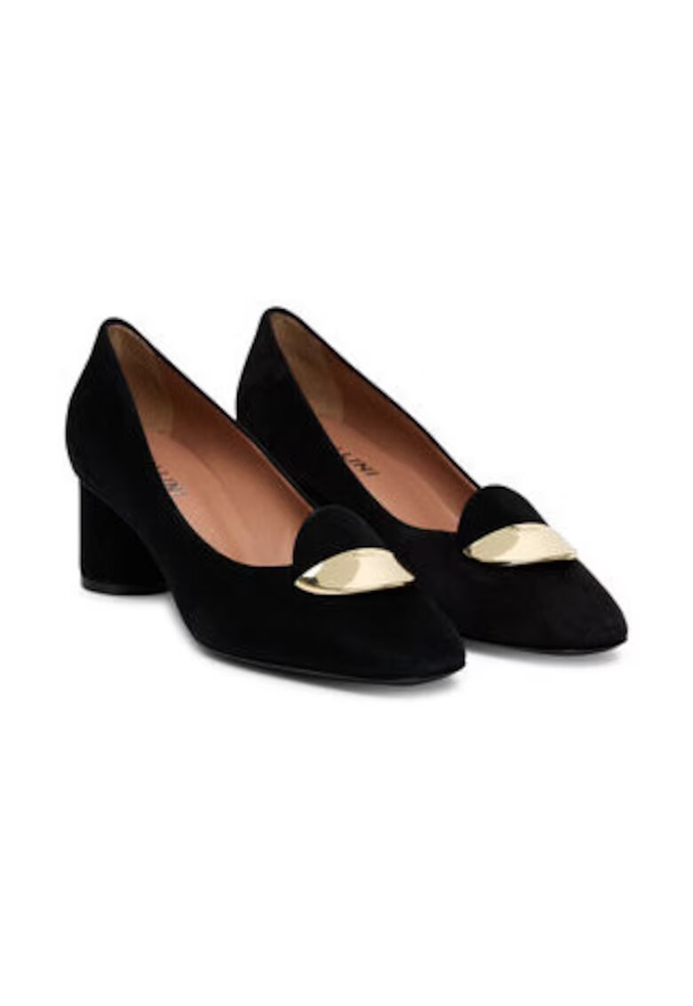 Pollini Pantofi din piele naturala - negru - Negru