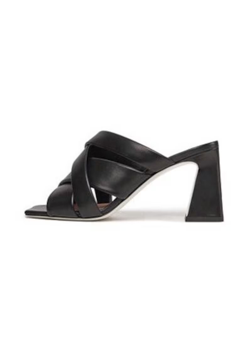 Pollini Papuci dama 303874155 - Piele naturala - Negru - Negru