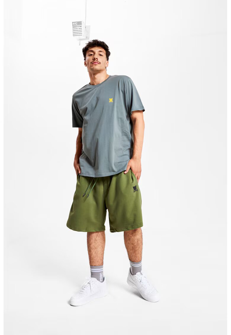 PORC Bermude unisex cu logo - Verde masliniu