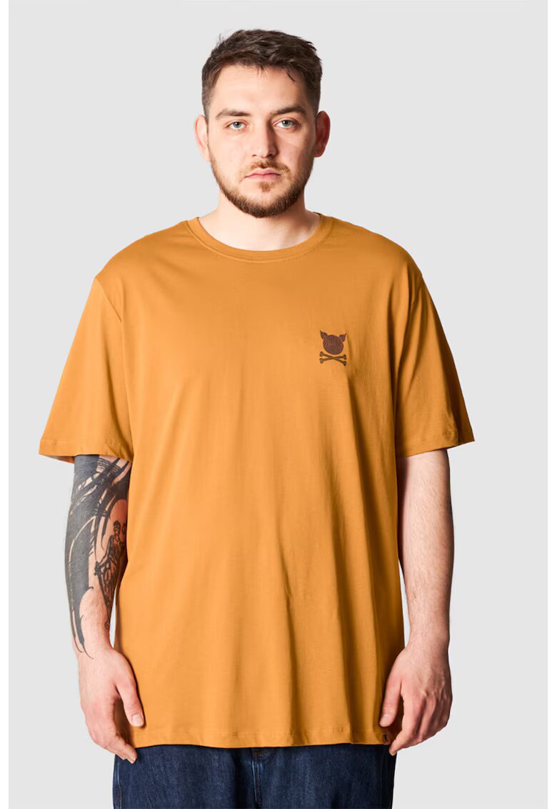 PORC Tricou lejer cu logo - Portocaliu stins