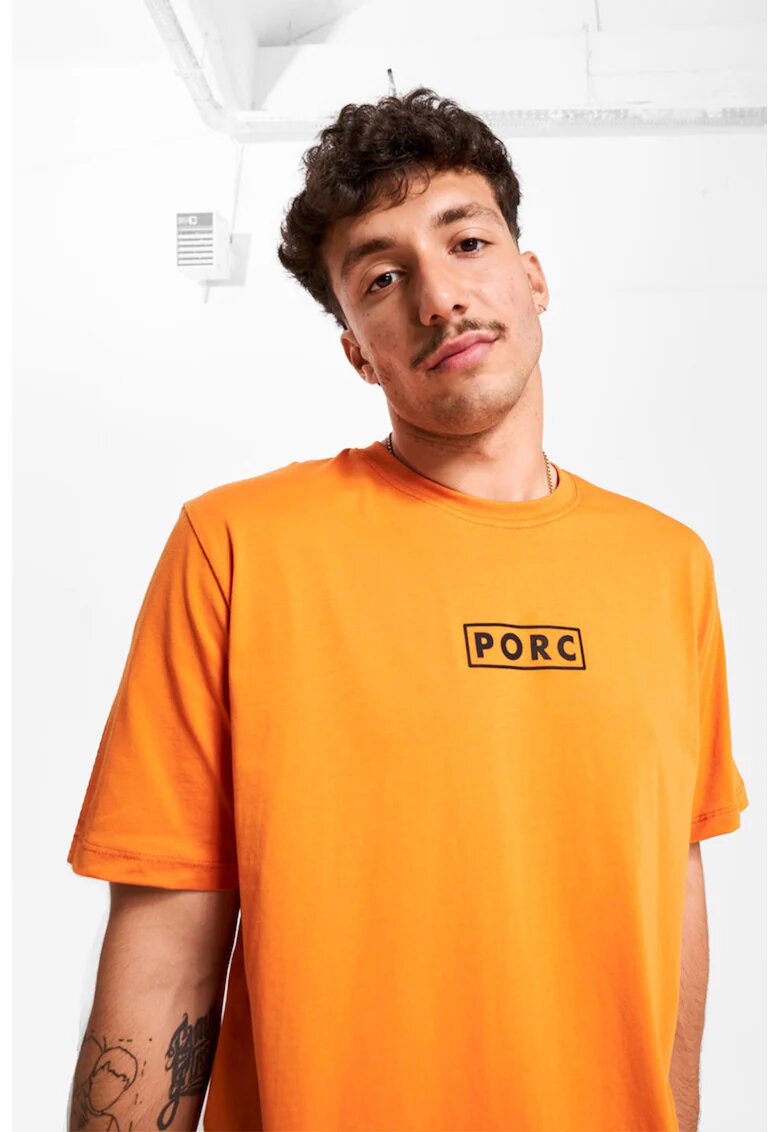 PORC Tricou unisex cu logo Nugget - Portocaliu