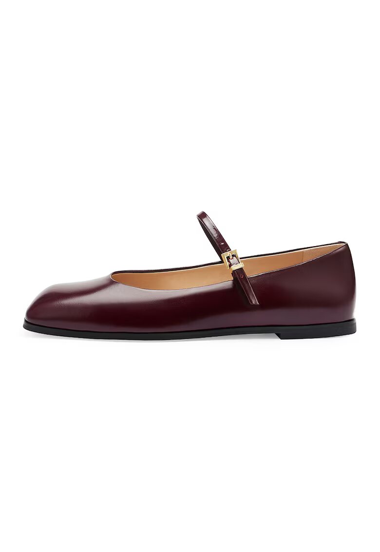 Potamy Balerini Mary Jane de piele - Violet