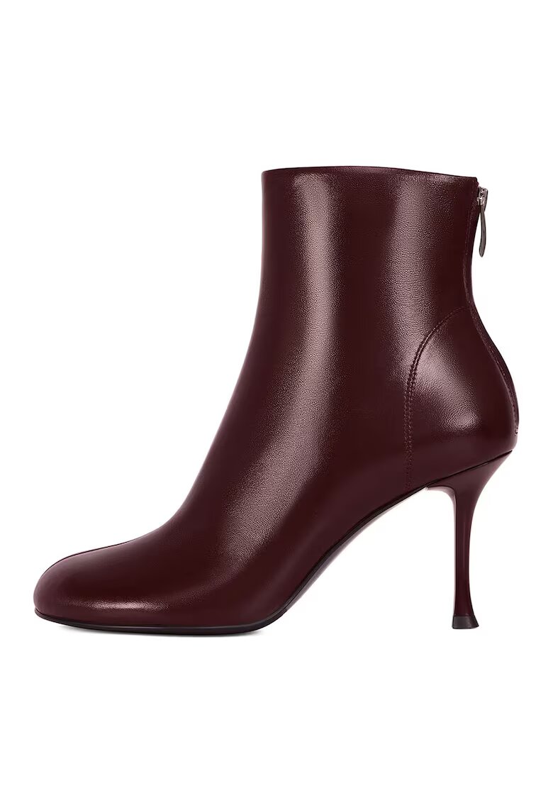 Potamy Botine uni cu toc stiletto - Visiniu