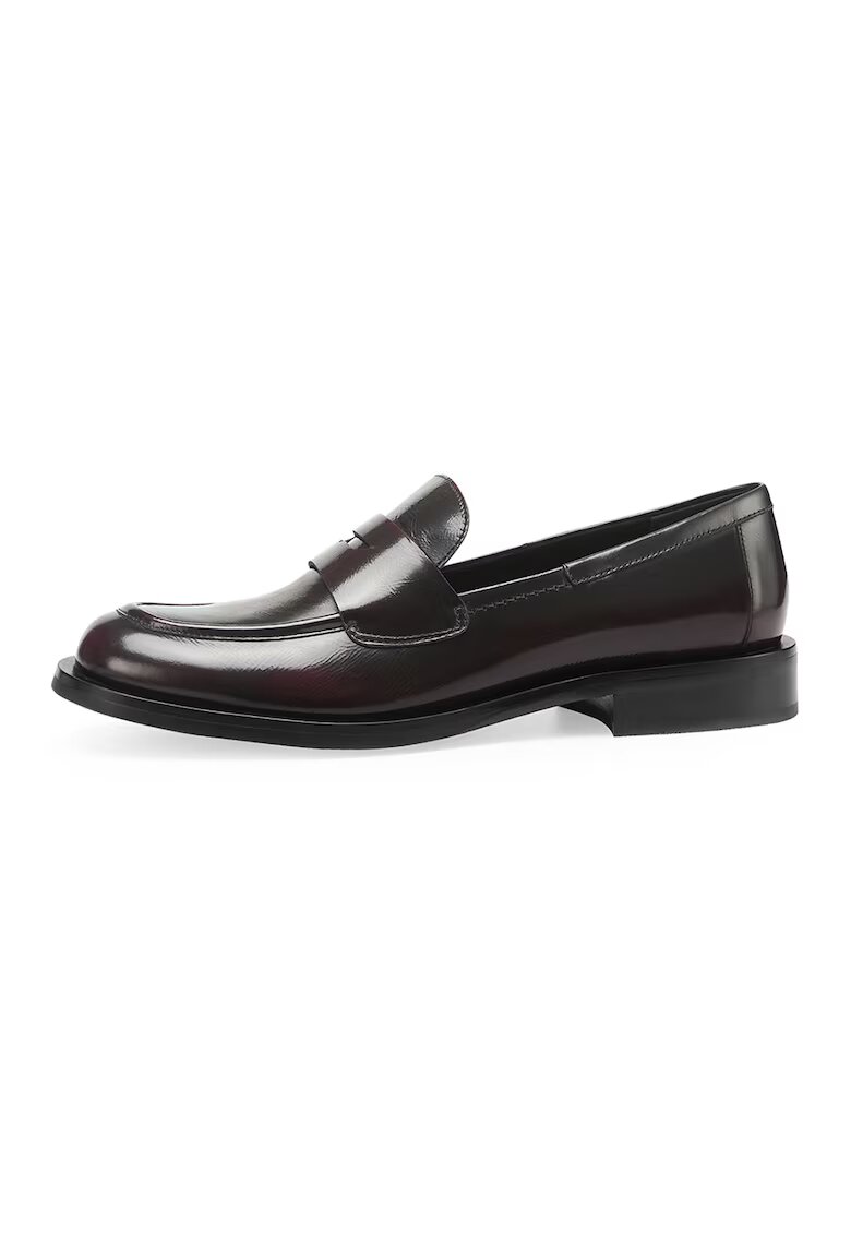 Potamy Pantofi loafer de piele cu aspect decolorat - Violet aubergine
