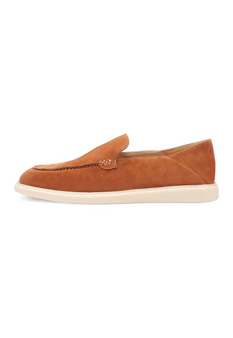 Potamy Pantofi loafer uni de piele intoarsa - Portocaliu persan