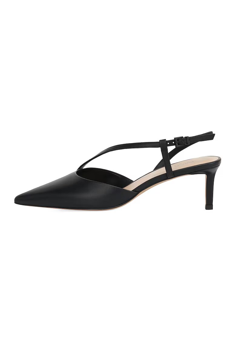 Potamy Pantofi slingback de piele - Negru
